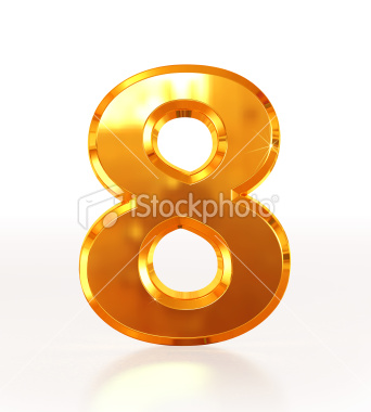 stock-photo-19423365-gold-number-8
